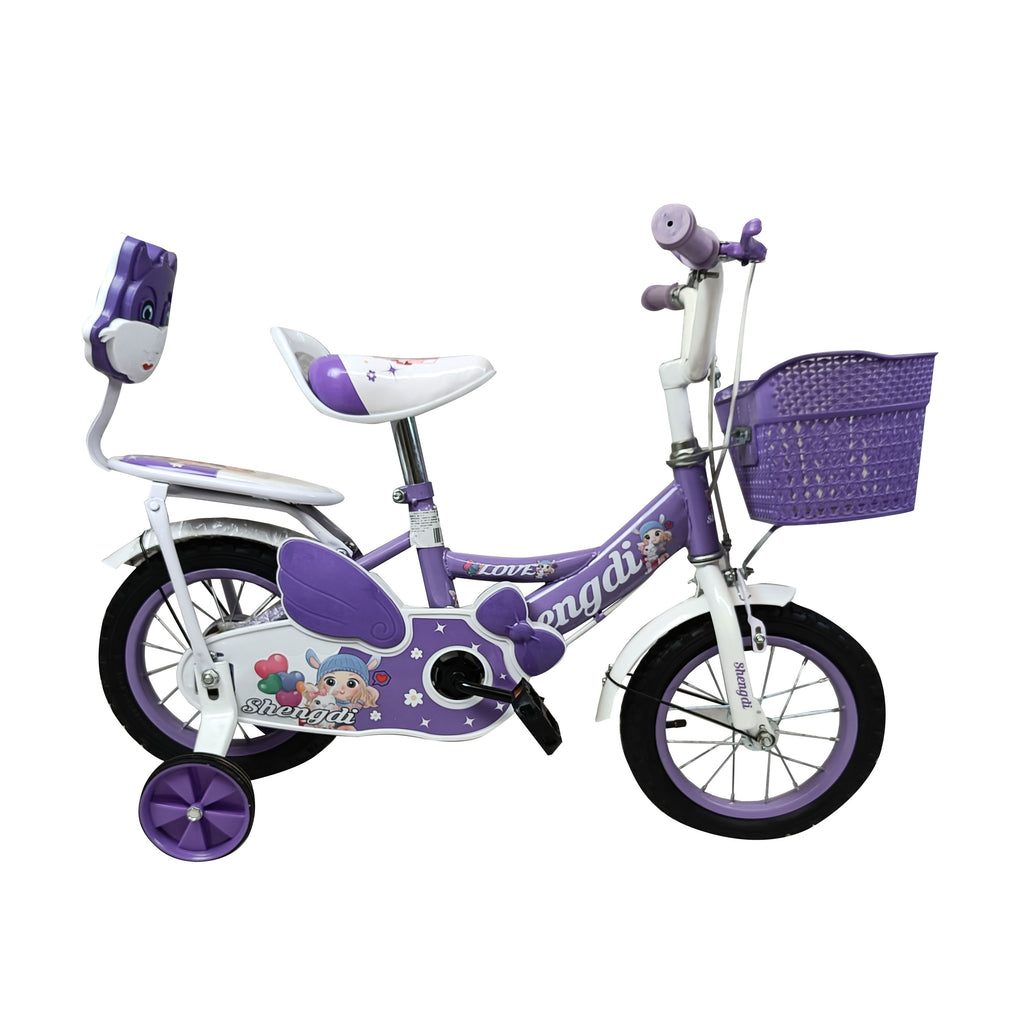 ZXQZ Bicicletas para Niños de 2-3-6-8 Años, Bicicleta Princesa para Niñas  de 12/14/16/18 Pulgadas, Asiento Ajustable (Color : Pink, Size : 12'')